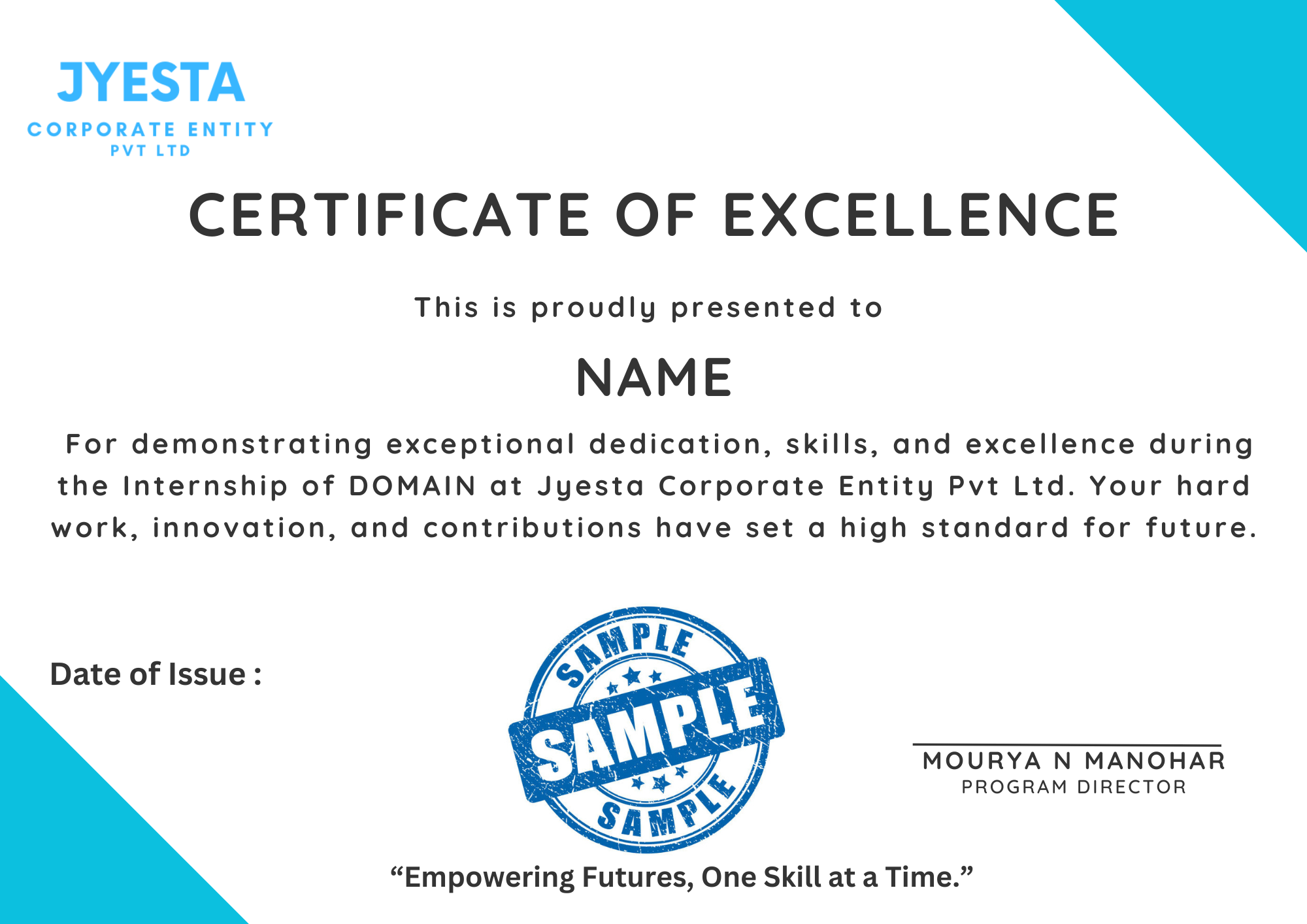 Jyesta Certificate